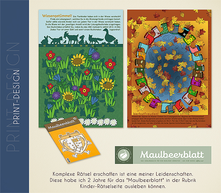 Ndesign: Rätsel im Maulbeerblatt